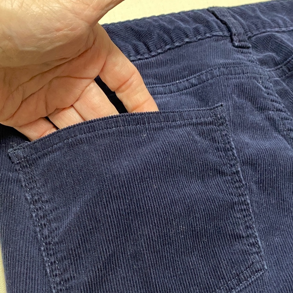 Talbots 10P Dark Blue Curvy Corduroy Straight Leg Pants. - Picture 4 of 11